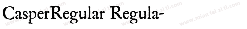 CasperRegular Regula字体转换